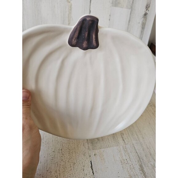Pottery Barn pumpkin plate Barbara eigen platter fall Halloween ceramic - Picture 5 of 6